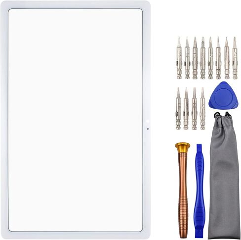 قطعة بديلة من الزجاج من Sunways لجهاز Samsung Galaxy Tab A7 10.4 2020 -T505 -T500 باللون الأبيض in Saudi Arabia