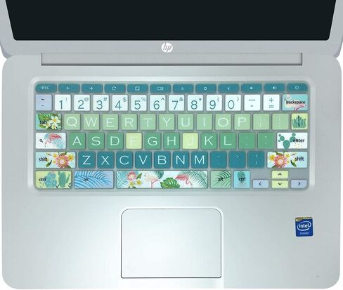 Silicon Keyboard Cover Skin for HP Chromebook 11 x360, 14-ca, 14-ak, 14-X Series - Sakura in Kuwait