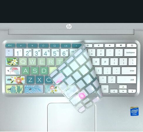 Silicon Keyboard Cover Skin for HP Chromebook 11 x360, 14-ca, 14-ak, 14-X Series - Sakura in Kuwait