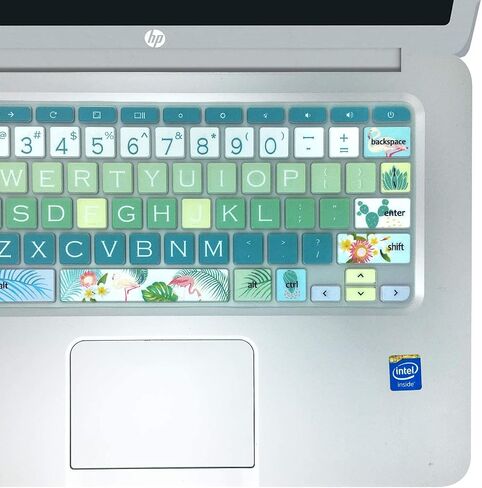 Silicon Keyboard Cover Skin for HP Chromebook 11 x360, 14-ca, 14-ak, 14-X Series - Sakura in Kuwait
