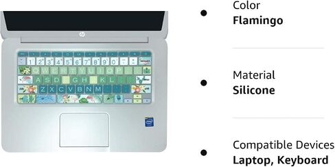 Silicon Keyboard Cover Skin for HP Chromebook 11 x360, 14-ca, 14-ak, 14-X Series - Sakura in Kuwait