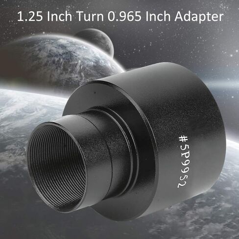محول عدسة التلسكوب الفلكي الدائري من Dilwe Tmounted، محول تركيب عالمي احترافي من سبائك الألومنيوم مقاس 0.965 بوصة إلى محول تركيب 1.25 بوصة للتلسكوب الفلكي in Kuwait