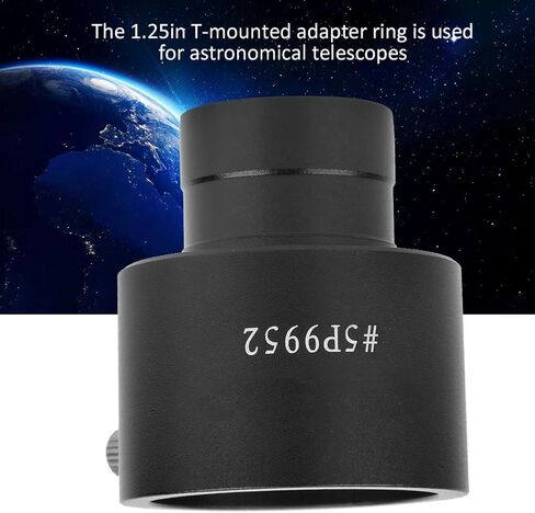 محول عدسة التلسكوب الفلكي الدائري من Dilwe Tmounted، محول تركيب عالمي احترافي من سبائك الألومنيوم مقاس 0.965 بوصة إلى محول تركيب 1.25 بوصة للتلسكوب الفلكي in Kuwait