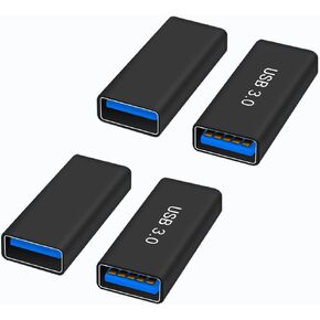 ZJKJHJY USB 3.0 نوع محول تمديد أنثى إلى أنثى، محول USB إلى USB، 2 حزمة in Kuwait