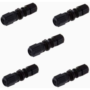 ANMBEST 5PCS M20 RJ45 Waterproof Cat5/5e 8P8C Connector IP67 Ethernet LAN Cable Connector Double Head Outdoor LAN Coupler Adapter Female to Female
