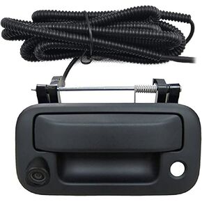 كاميرا للعرض الخلفي للكاميرا من Ford مزودة بمقبض خلفي للباب الخلفي، كاميرا رؤية خلفية للسيارة، لكاميرا فورد F150/F250/F350/F450/F550 (اللون: أسود) in Kuwait