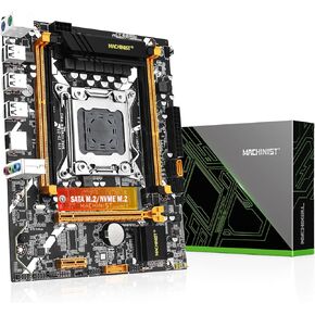 MACHINIST X79 Server Motherboard, Intel 3th Gen LGA 2011 Computer PC Motherboards (Micro ATX, PCIe 3.0, NVME/SATA M.2, 4 Channel DDR3, USB 3.0, SATA 6Gbps) for Intel Xeon E5 V1/V2, Core i7 Processor