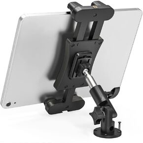 JUBOR Tablet Holder Mount for Truck, Heavy Duty Drill Base Car Mount Stand for iPad Pro, All 4.7"-13.5" Tablets Smartphones for Car Dashboard, Semi Truck, Vehicle, Kitchen and Wall in Kuwait