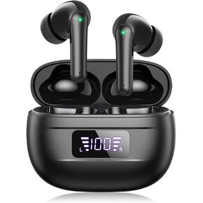 Wireless Ear buds Bluetooth earbuds 76H Playback Noise Cancellation Earbuds Clear Calls Bluetooth headphones Power Display Protable Charging Case Light Weight IPX7 Waterproof Earphones for Android iOS in Kuwait