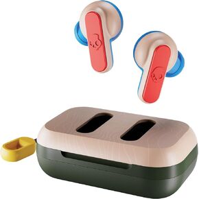 Skullcandy Dime In-Ear Wireless Earbuds, 12 Hr Battery, Microphone, Works with iPhone Android and Bluetooth Devices - Red