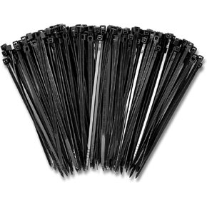 4" Black Zip Cable Ties (1000 Pack), 18lbs Tensile Strength - Heavy Duty, Self-Locking Premium Nylon Cable Wire Ties for Indoor and Outdoor by Bolt Dropper (4 inches)
