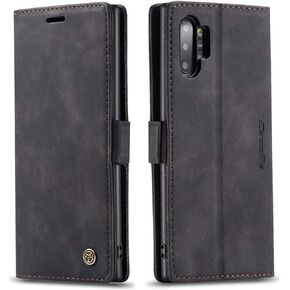 Samsung Galaxy Note 10+ Plus Wallet Case, Magnetic Stand Flip Protective Cover PU Leather Flip Case with ID & Credit Card Slots Cash Pockets for Samsung Galaxy Note 10 Plus 6.8" (Coffee)