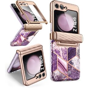 حافظة i-Blason Cosmo لهاتف Samsung Galaxy Z Flip 5 مع حماية مفصلية، [واقي شاشة أمامي مدمج] حافظة واقية أنيقة ونحيفة (أخضر) in Kuwait