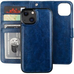 Bocasal Detachable Wallet Case Card Holder for iPhone 13 Mini, Brown in Kuwait
