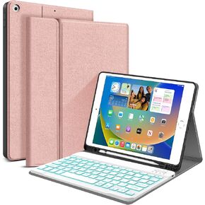 JUQITECH Keyboard Case for iPad 9th 8th 7th Gen 10.2 Inch, Pencil Holder in Kuwait