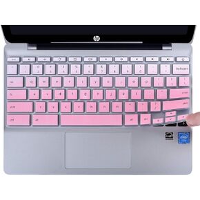 CaseBuy Keyboard Cover for HP 11.6 inch Chromebook 11A-NB0013DX, HP Chromebook x360 11.6 inch, HP Chromebook 11 G2 / G3 / G4 / G5 / G6 EE / G7 EE, HP Chromebook 11.6 Protective Skin, Black