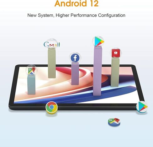 تابلت SGIN Android 12، تابلت 10 بوصة، ذاكرة وصول عشوائي 32 جيجابايت، ذاكرة وصول عشوائي 2 جيجابايت، كمبيوتر لوحي مع كاميرا 6 ميجابكسل واي فاي، تابلت بعمر بطارية طويل 5000 مللي أمبير في الساعة (أسود) in Kuwait