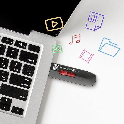 TEAMGROUP C212 سرعة قصوى 256 جيجابايت 1000/800 ميجابايت/ثانية USB 3.2 Gen 2 محرك أقراص فلاش سهل الدفع والبول، عصا ذاكرة تخزين البيانات الخارجية متوافقة مع الكمبيوتر/الكمبيوتر المحمول/PS4 PS5 TC2123256GB01 in Saudi Arabia