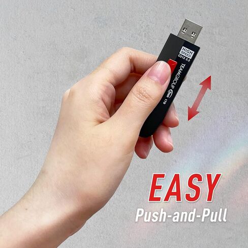 TEAMGROUP C212 سرعة قصوى 256 جيجابايت 1000/800 ميجابايت/ثانية USB 3.2 Gen 2 محرك أقراص فلاش سهل الدفع والبول، عصا ذاكرة تخزين البيانات الخارجية متوافقة مع الكمبيوتر/الكمبيوتر المحمول/PS4 PS5 TC2123256GB01 in Saudi Arabia