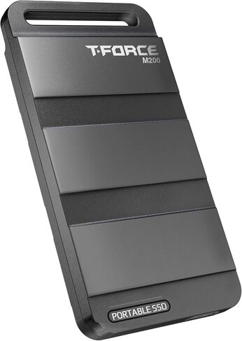 TEAMGROUP T-Force M200 Portable SSD 2TB USB3.2 Gen2x2 Type-C Read up to 1800MB/s Write up to 1500MB/s Compatible with PS5 & Xbox & Chrome OS T8FED9001T0C102 in Saudi Arabia