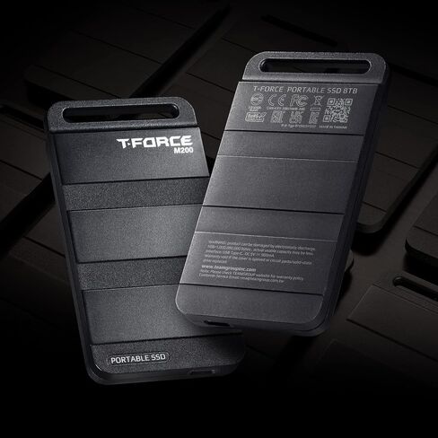 TEAMGROUP T-Force M200 Portable SSD 2TB USB3.2 Gen2x2 Type-C Read up to 1800MB/s Write up to 1500MB/s Compatible with PS5 & Xbox & Chrome OS T8FED9001T0C102 in Saudi Arabia