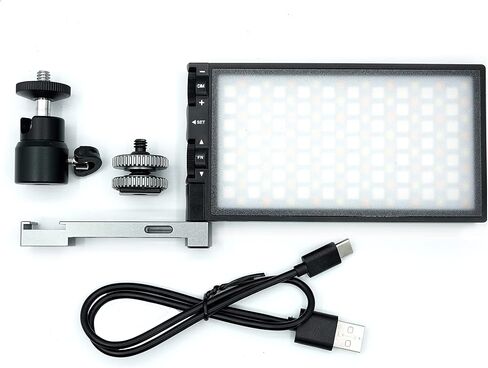 Nexili Valo R RGB Pocket Video Light for Cameras, 2500-8500K CCT, 360 Colors, 12 Preset Lighting Effects, CR≥97, Built-in Rechargeable Battery, Aluminum Alloy Body in Saudi Arabia