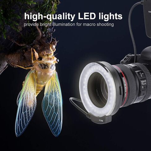 حزمة فلاش LED 5500k FC-100 محمولة مع وحدة تحكم فلاش فلاش LED عالمي 32 خرز مصباح LED كاميرا فيديو مجموعة إضاءة للتصوير الفوتوغرافي in Kuwait