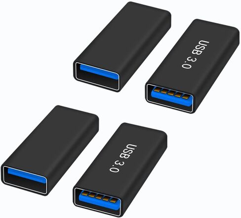 ZJKJHJY USB 3.0 Type A Female to Female Extension Adapter, USB to USB Adapter,2 Pack in Saudi Arabia