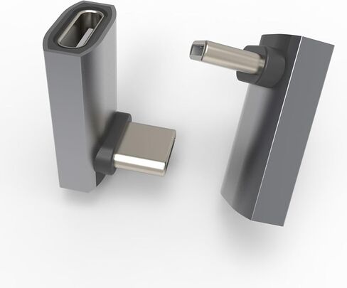 محول الزاوية اليمنى Felipmichael USB C، 240 وات 8K 40 جيجابت في الثانية 90 درجة USB C، عبوتان Thunderbolt 4/3، متوافق مع USB4 in Kuwait