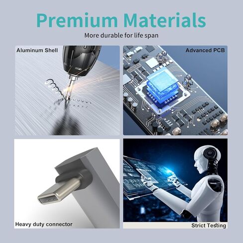 محول الزاوية اليمنى Felipmichael USB C، 240 وات 8K 40 جيجابت في الثانية 90 درجة USB C، عبوتان Thunderbolt 4/3، متوافق مع USB4 in Kuwait