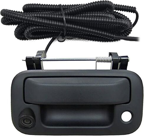 كاميرا للعرض الخلفي للكاميرا من Ford مزودة بمقبض خلفي للباب الخلفي، كاميرا رؤية خلفية للسيارة، لكاميرا فورد F150/F250/F350/F450/F550 (اللون: أسود) in Kuwait