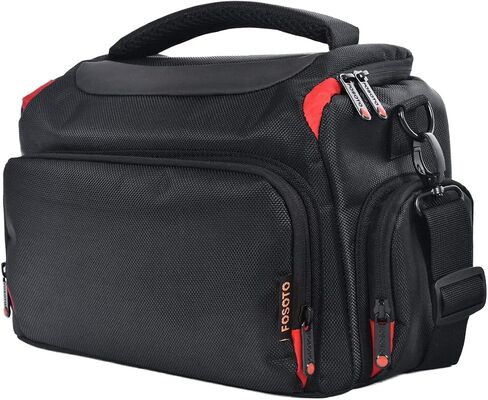 FOSOTO DSLR Camera Shoulder Bag Case Compatible for Canon EOS Rebel T7 T6 4000D 80D 90D 6D Mark II,Nikon D3500 D3400 D5600 D60 D750,Sony SLR and Lenses (Large) in Kuwait