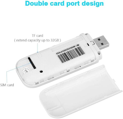 4G LTE USB مودم عصا عالية السرعة واي فاي هوت سبوت راوتر، محول مودم لاسلكي محمول للسيارة والسفر المنزلي، مشاركة ما يصل إلى 10 مستخدمين، التوصيل والتشغيل لنظام التشغيل Linux in Saudi Arabia