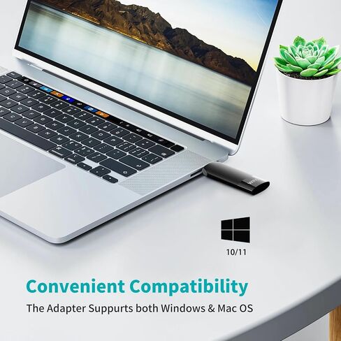 محول WiFi، محول USB WiFi للكمبيوتر المكتبي، محول AX1800 5G/2.4G ثنائي النطاق WiFi 6، محول USB WiFi لاسلكي لـ Window10/11 in Saudi Arabia
