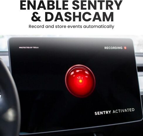 SentryCam for Tesla USB Flash Drive (64GB), USB for Tesla Sentry Mode, Tesla Dash Cam USB Drive for Tesla Model 3/Y/S/X, Must Have Tesla Accessory in Kuwait