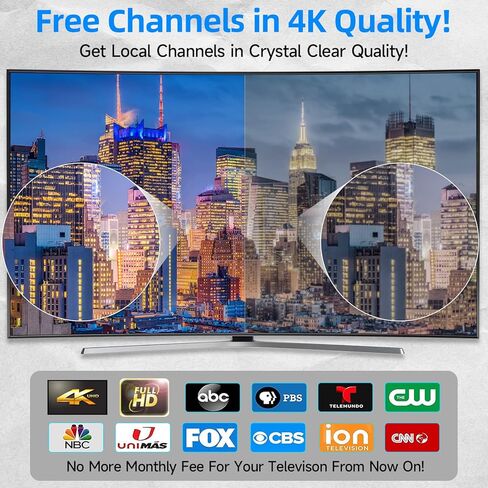 910 Miles Long Range TV Antenna-2023 Newest Digital TV Antenna-Support Double TV,360° Adjustable/Reception Indoor Outdoor Antenna Support 8K 4K 1080p&All Old TV-Signal Booster with 32FT Coaxial Cable in Kuwait