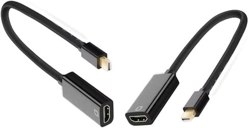 LKBOXET Mini DisplayPort إلى HDMI Adaper 4K (عبوتان)، محول Mini DP إلى HDMI، محول HDMI إلى DisplayPort - منفذ Thunderbolt in Kuwait