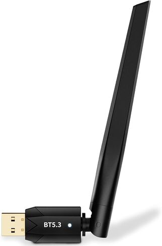 Bluetooth Adapter for PC - Long Range USB Bluetooth 5.3 Dongle (EDR & BLE) - 492FT/150M Wireless Transfer Transmitter Receive for Desktop Laptop, Plug & Play, Supports Windows 11/10/8.1/7 in Saudi Arabia