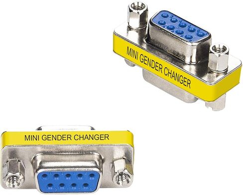 LinkStable DriverGenius RD232M2M DB9 Serial RS232 COM مغير الجنس لمهايئ الكابل التسلسلي USB إلى RS232 (ذكر/ذكر) in Saudi Arabia
