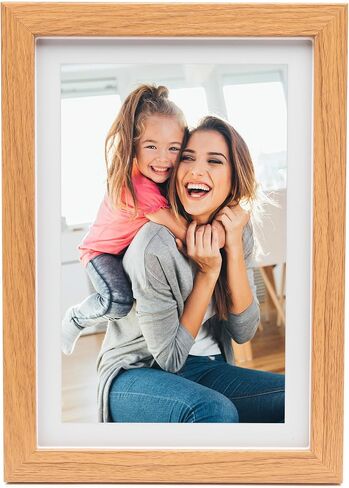 إطار صور رقمي Koah Smart WiFi مقاس 10.1 بوصة مع مساحة تخزين FRAMEO سعة 8 جيجابايت (خشب) مع بطاقة ذاكرة UHS-I microSDHC سعة 32 جيجابايت مع محول SD (عنصران) in Kuwait