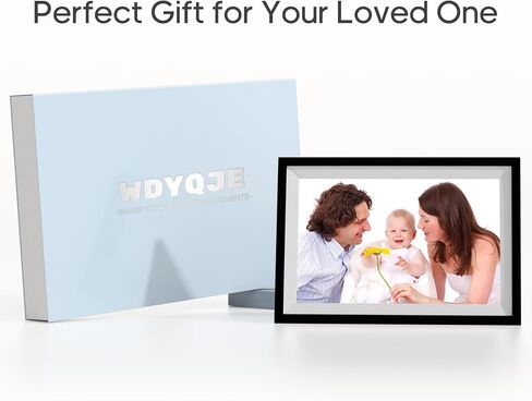 إطار صور رقمي واي فاي مقاس 10.1 بوصة من FRAMEO، إطار صور سحابي ذكي بشاشة لمس IPS مع مساحة تخزين كبيرة 64 جيجابايت و2 جيجابايت من ذاكرة الوصول العشوائي لتشغيل الوسائط بشكل أكثر سلاسة، إعداد سهل لمشاركة الصور/مقاطع الفيديو عبر تطبيق Frameo in Kuwait