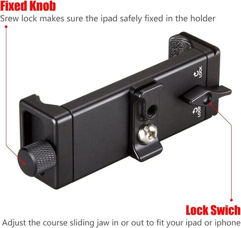 حامل ثلاثي القوائم معدني من زيلنوكس، حامل ثلاثي القوائم ببرغي 1/4 انش، حامل ثلاثي القوائم اركا وRRS سريع الفك، يناسب ايباد 1 2 3 4 5 6 ميني اير برو، محول حامل تابلت عالمي، حامل ايباد لحامل ثلاثي in Kuwait