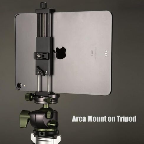 حامل ثلاثي القوائم معدني من زيلنوكس، حامل ثلاثي القوائم ببرغي 1/4 انش، حامل ثلاثي القوائم اركا وRRS سريع الفك، يناسب ايباد 1 2 3 4 5 6 ميني اير برو، محول حامل تابلت عالمي، حامل ايباد لحامل ثلاثي in Kuwait