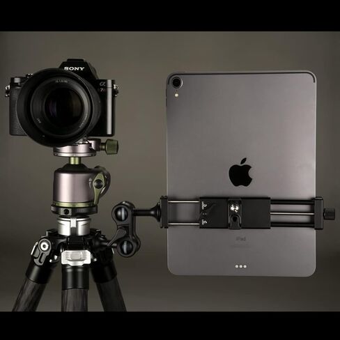 حامل ثلاثي القوائم معدني من زيلنوكس، حامل ثلاثي القوائم ببرغي 1/4 انش، حامل ثلاثي القوائم اركا وRRS سريع الفك، يناسب ايباد 1 2 3 4 5 6 ميني اير برو، محول حامل تابلت عالمي، حامل ايباد لحامل ثلاثي in Kuwait