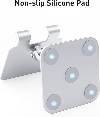 أولبرا حامل تابلت دوار 360 درجة للمكتب لاي ايباد برو قابل للطي ثلاثي المحاور قابل للتعديل اير ميني سامسونج من الالومنيوم in Kuwait