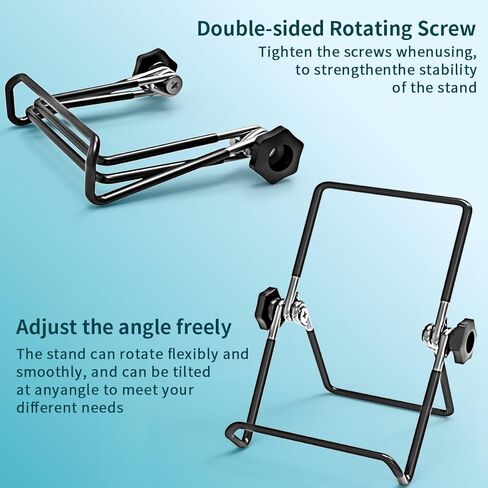 GreBear Tablet Stand Adjustable, 9-18" Portable Monitor Stand Holder, Nonslip Foldable Desktop Stand Holder Dock Compatible with iPad Pro/Air/Mini, Touch Pad, Smart Phone, Photo Frame Stand in Kuwait