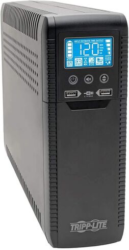 Tripp Lite 900VA UPS Battery Backup Surge Protector Efficient ENERGY-STAR Certified, AVR, 12-Outlet Uninterruptible Power Supply, Dataline Protection, 3-Year Warranty & 100,000 Insurance (ECO900UPSM) in Kuwait