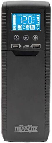 Tripp Lite 900VA UPS Battery Backup Surge Protector Efficient ENERGY-STAR Certified, AVR, 12-Outlet Uninterruptible Power Supply, Dataline Protection, 3-Year Warranty & 100,000 Insurance (ECO900UPSM) in Kuwait