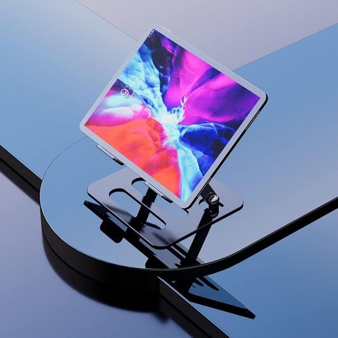 حامل تابلت قابل للتعديل من سي ان ايه كيه دي جي، حامل تابلت للمكتب متوافق مع ايباد برو 9.7، 10.5، 12.9، ايباد اير ميني 4 3 (6-13 انش) - فضي in Kuwait