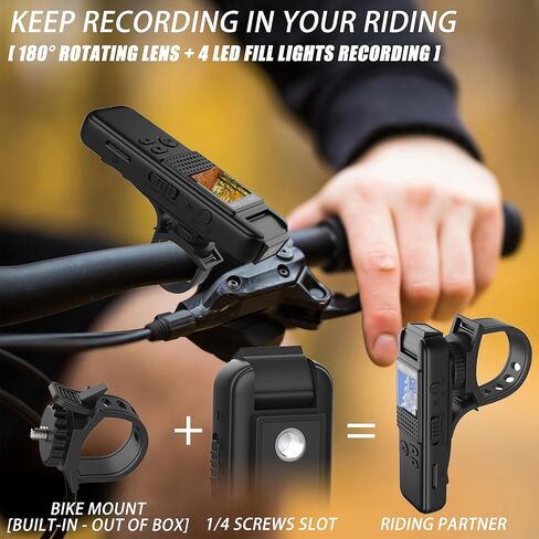 كاميرا الجسم مع تسجيل 1080 بكسل وشاشة 0.9 بوصة وعدسة دوارة 180 درجة مدمجة مغناطيسية / بطاقة 32 جيجابايت مع رؤية ليلية، عمر بطارية 3 ساعات كاميرا شرطة يمكن ارتداؤها للمنزل/الخارج/إنفاذ القانون/حارس الأمن in Kuwait